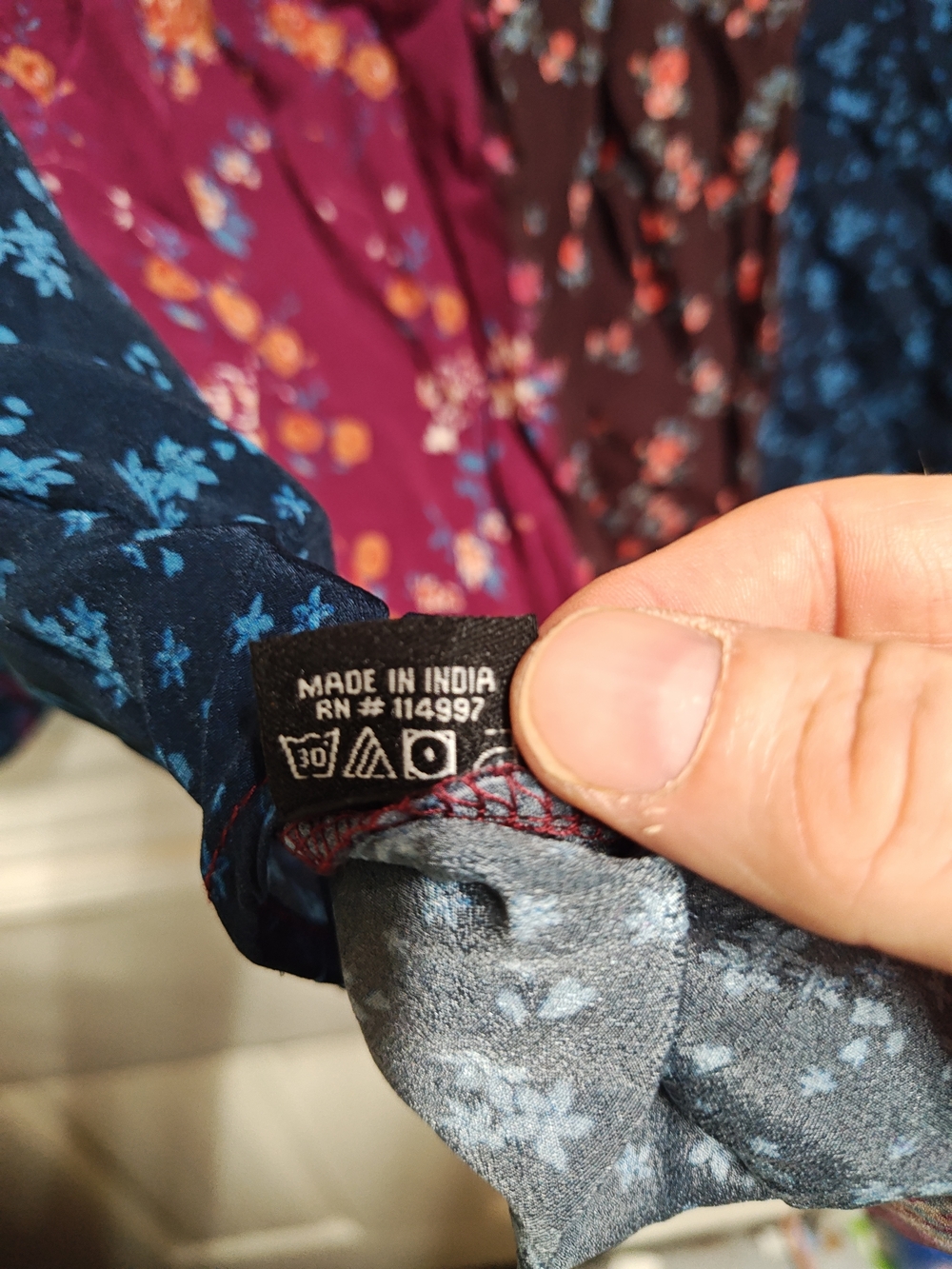 Feathers by Tolani Purple Floral Patchwork Blouse - Picture 5 of 5